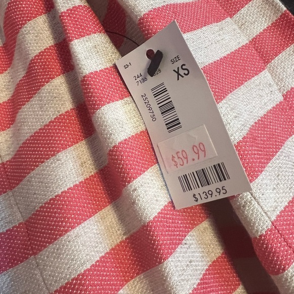 NWT The Limited Women's Snap Button Pink & Cream Jacket - Picture 2 of 6
